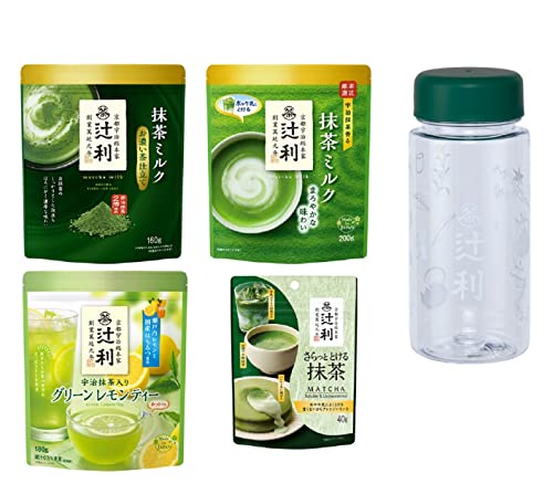 Tsujiri Matcha 4 Variety Assortment Amazon Exclusive with Bottle