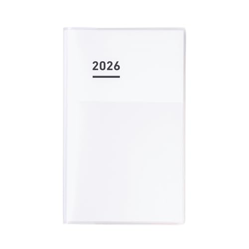 Kokuyo Jibun Techo 2026 Planner - A5 Slim Monthly Weekly Diary White