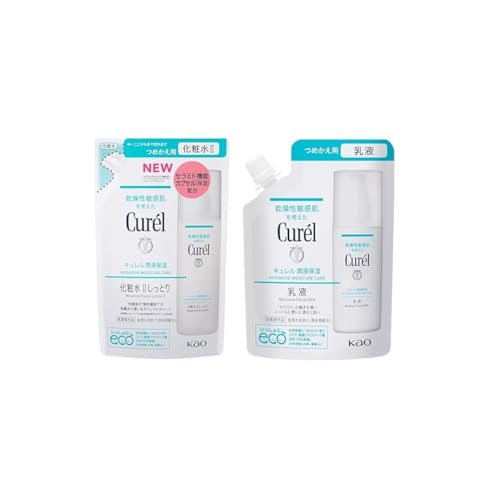 Curel Moisture Lotion II & Emulsion Refill Set - Deep Hydration Skincare