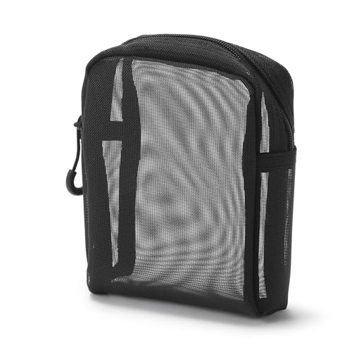 Muji Nylon Mesh Pouch Small - Flat Zippered